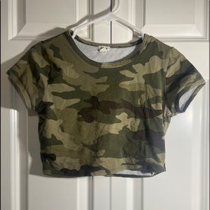 Camo crop top.